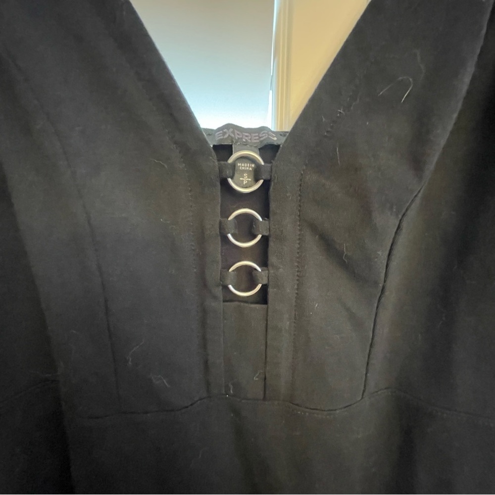 Express Black Mini Dress Spaghetti Strap - Picture 2 of 4